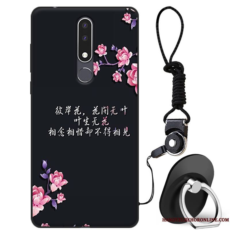 Nokia 3.1 Plus Tout Compris Dessin Animé Blanc Silicone Charmant Fluide Doux Coque