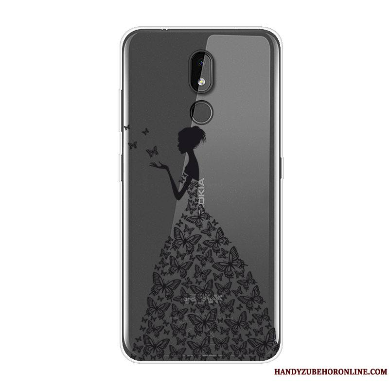 Nokia 3.2 Coque Téléphone Portable Créatif Étui Dessin Animé Bleu Tendance Incassable