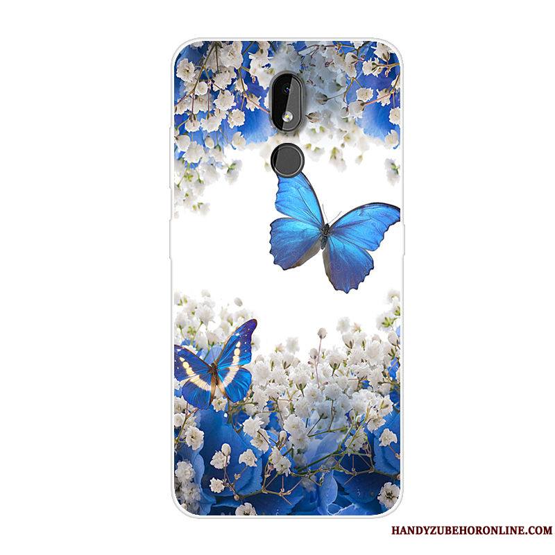 Nokia 3.2 Coque Téléphone Portable Créatif Étui Dessin Animé Bleu Tendance Incassable