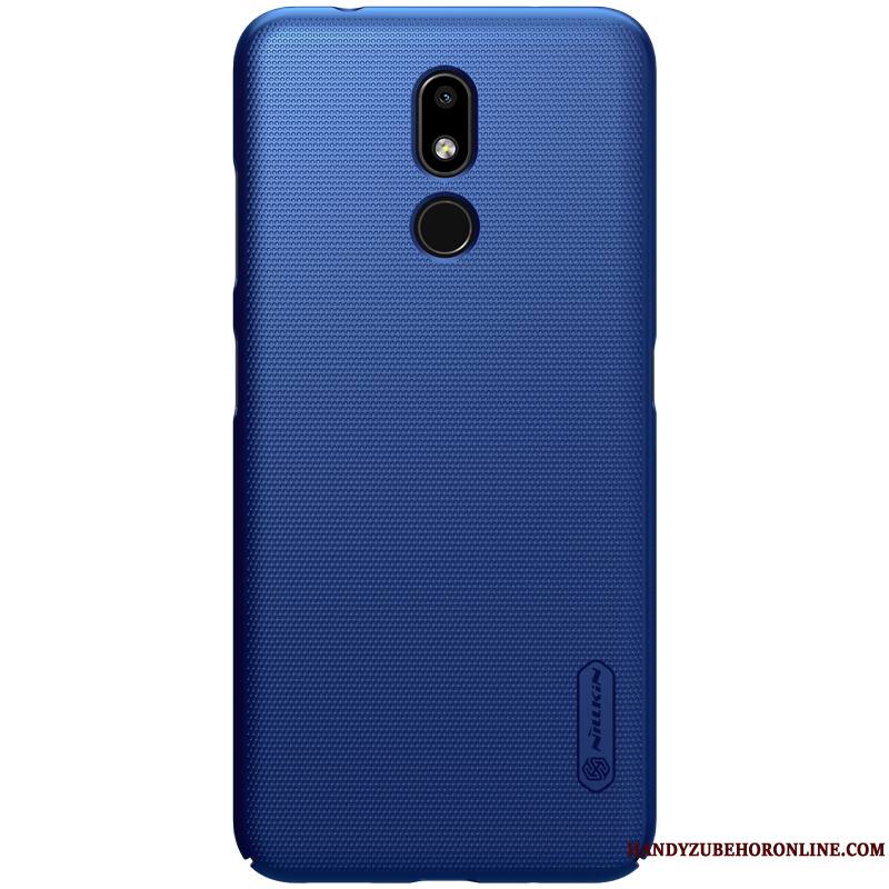 Nokia 3.2 Difficile Or Téléphone Portable Délavé En Daim Coque Bleu Protection