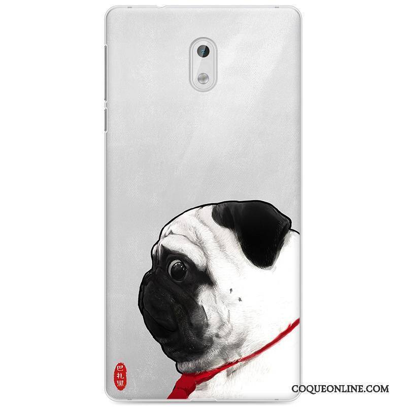 Nokia 3 Amoureux Noir Blanc Tendance Étui Art Coque