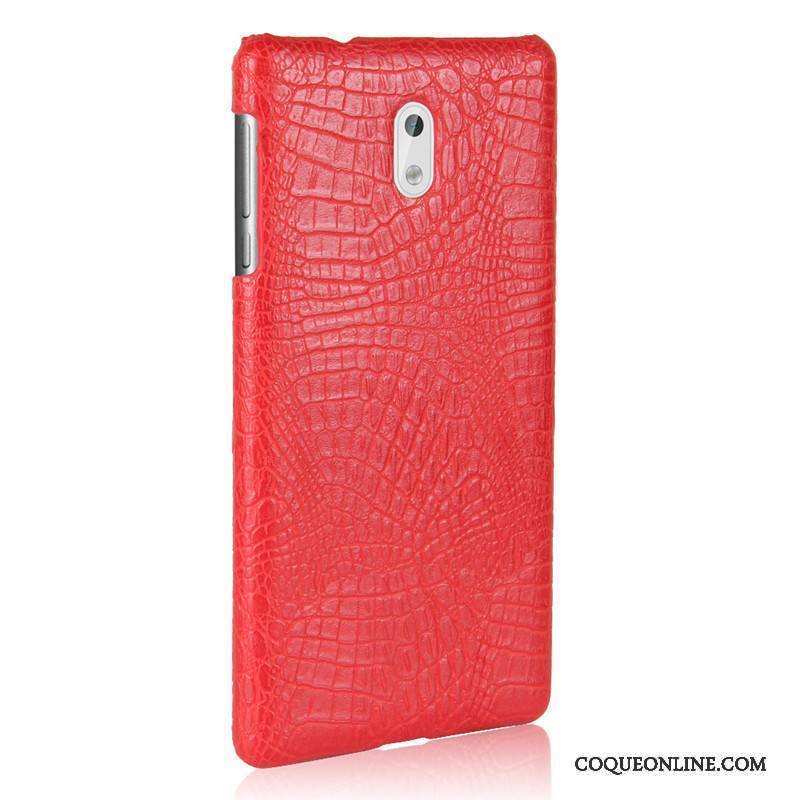 Nokia 3 Coque Rouge Crocodile Modèle Protection Téléphone Portable Difficile Incassable Créatif