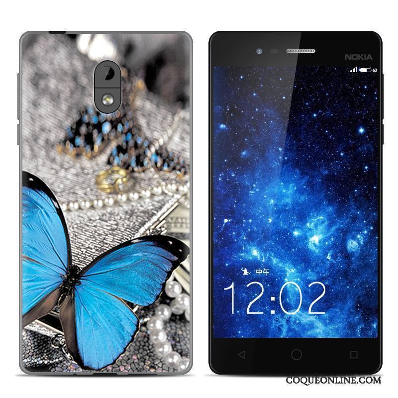 Nokia 3 Coque Étui Créatif Téléphone Portable Silicone Fluide Doux Noir Transparent