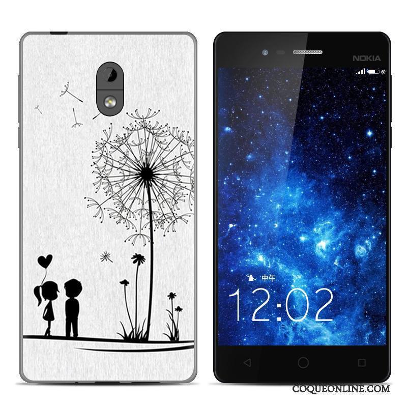 Nokia 3 Coque Étui Créatif Téléphone Portable Silicone Fluide Doux Noir Transparent