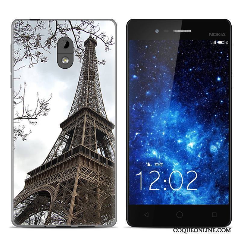 Nokia 3 Coque Étui Créatif Téléphone Portable Silicone Fluide Doux Noir Transparent