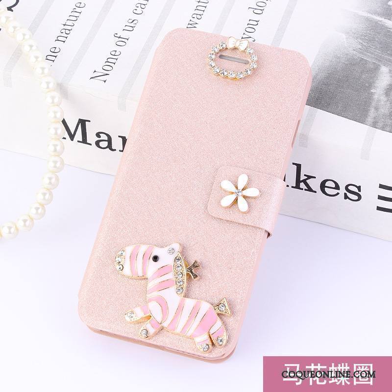 Nokia 3 Coque Étui Téléphone Portable Protection Rose Incassable Étui En Cuir Housse