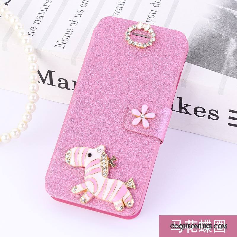 Nokia 3 Coque Étui Téléphone Portable Protection Rose Incassable Étui En Cuir Housse