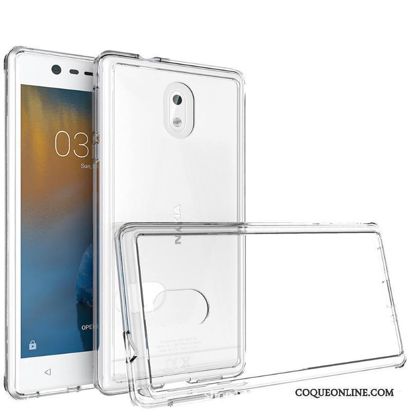 Nokia 3 Personnalité Transparent Coque De Téléphone Étui Incassable Border Protection