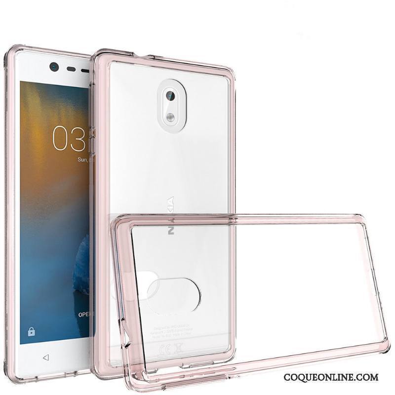 Nokia 3 Personnalité Transparent Coque De Téléphone Étui Incassable Border Protection