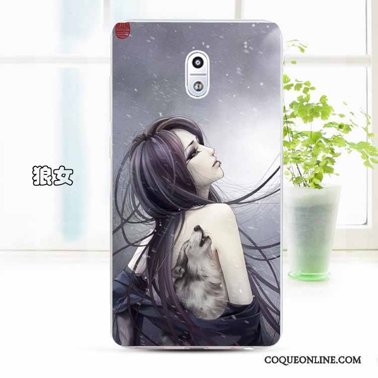 Nokia 3 Silicone Dessin Animé Coque De Téléphone Bleu Clair Étui Tendance Protection