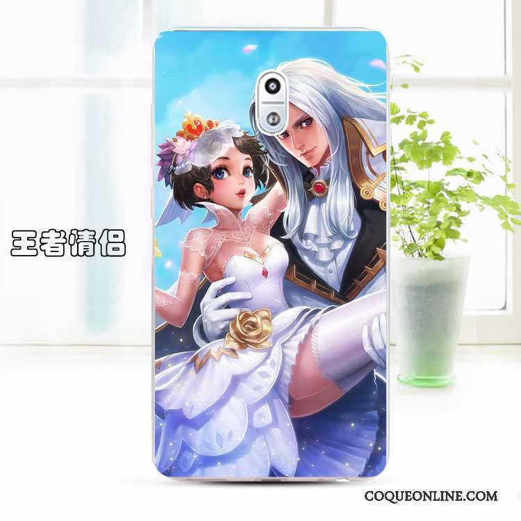 Nokia 3 Silicone Dessin Animé Coque De Téléphone Bleu Clair Étui Tendance Protection