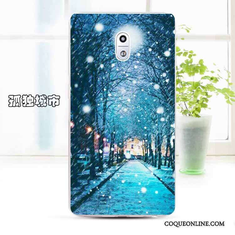 Nokia 3 Silicone Dessin Animé Coque De Téléphone Bleu Clair Étui Tendance Protection