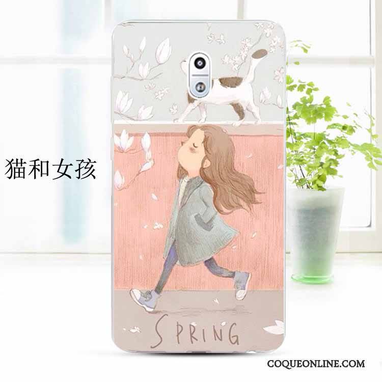 Nokia 3 Silicone Dessin Animé Coque De Téléphone Bleu Clair Étui Tendance Protection