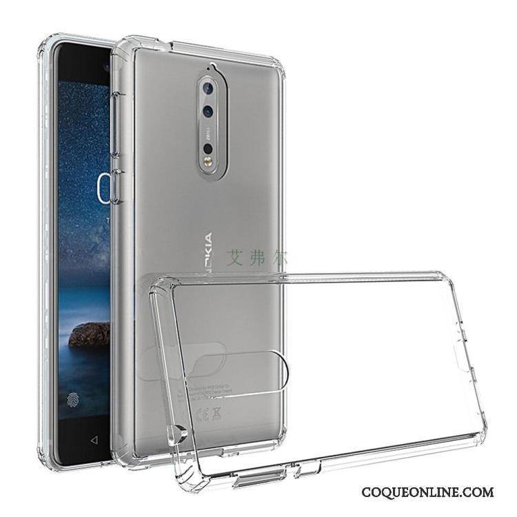 Nokia 3 Transparent Fluide Doux Coque De Téléphone Étui Incassable Noir