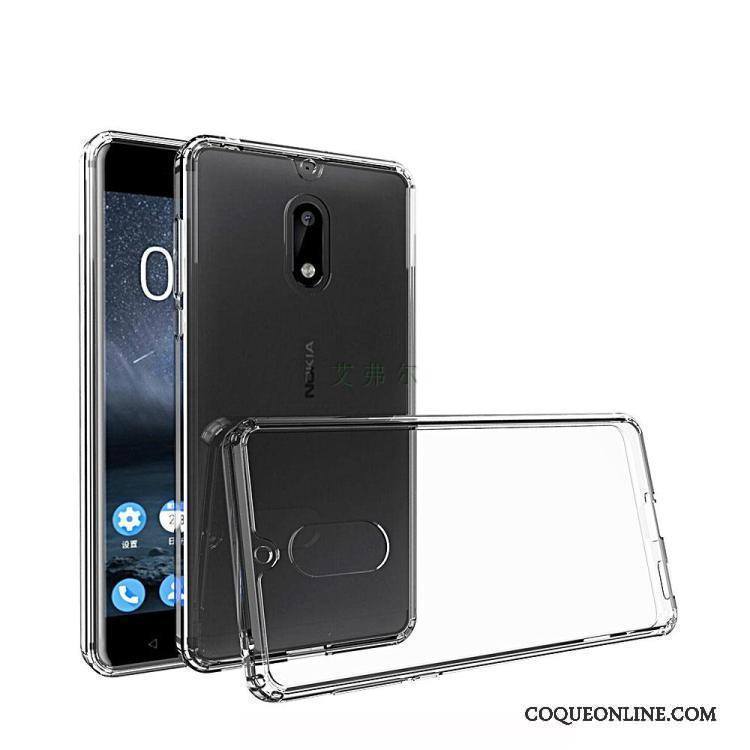 Nokia 3 Transparent Fluide Doux Coque De Téléphone Étui Incassable Noir