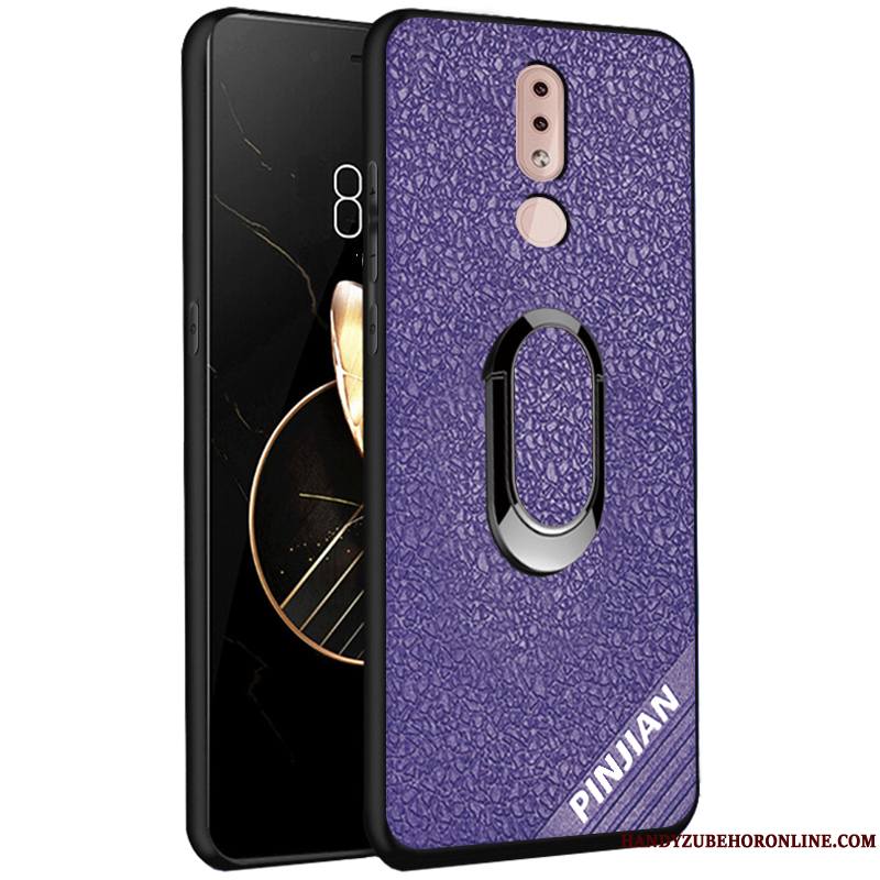 Nokia 4.2 Coque Fluide Doux Silicone Similicuir Délavé En Daim Modèle Fleurie Étui Protection