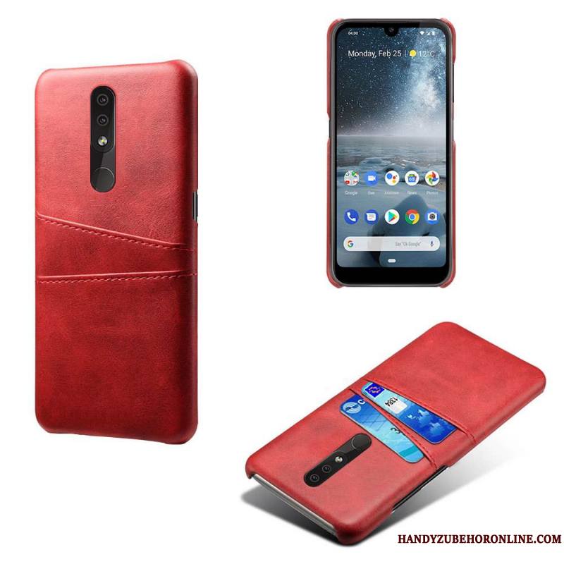 Nokia 4.2 Incassable Téléphone Portable Étui Étui En Cuir Protection Coque De Téléphone Jaune