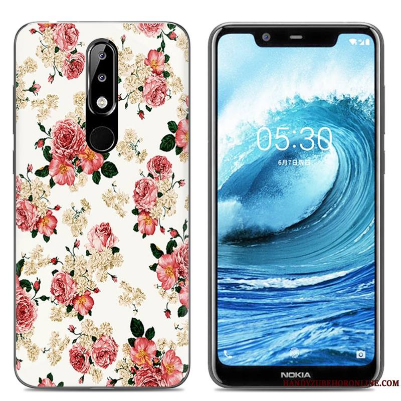 Nokia 5.1 Plus Téléphone Portable Étui Silicone Transparent Coque De Téléphone Créatif Fluide Doux