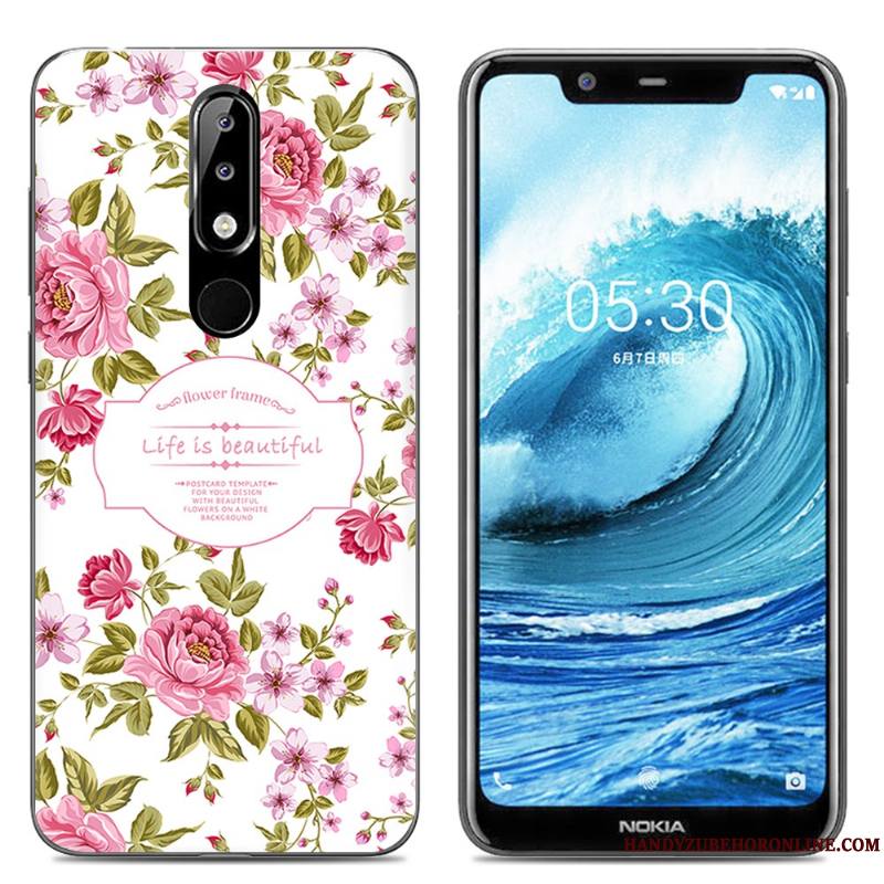 Nokia 5.1 Plus Téléphone Portable Étui Silicone Transparent Coque De Téléphone Créatif Fluide Doux