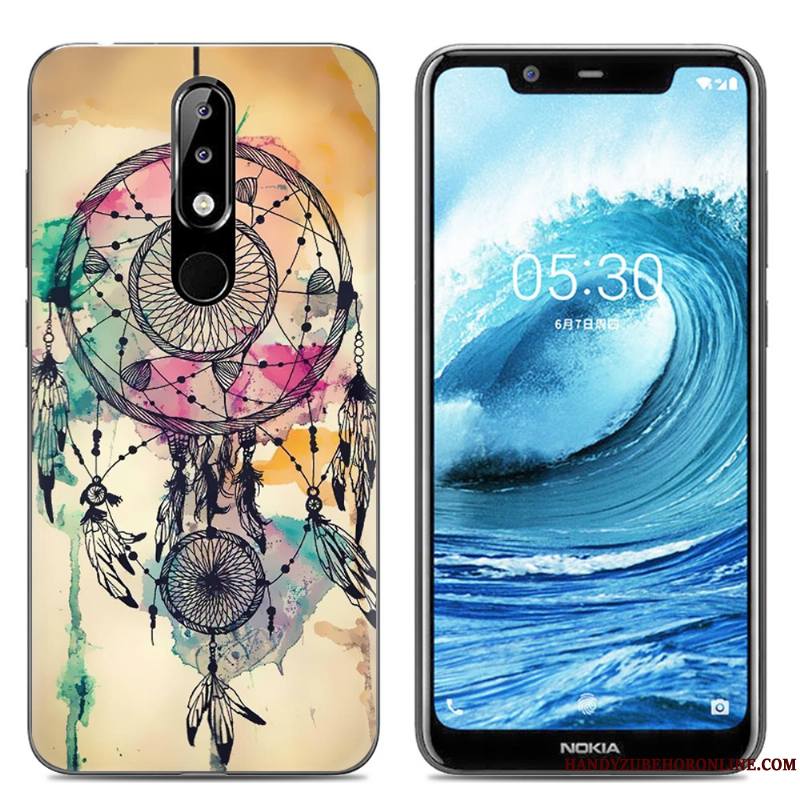 Nokia 5.1 Plus Téléphone Portable Étui Silicone Transparent Coque De Téléphone Créatif Fluide Doux