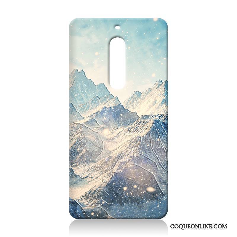 Nokia 5 Coque Tout Compris Tendance Fluide Doux Gaufrage Silicone Étui Vert