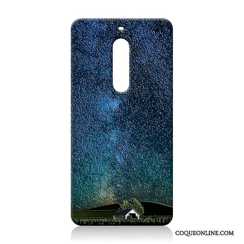 Nokia 5 Coque Tout Compris Tendance Fluide Doux Gaufrage Silicone Étui Vert