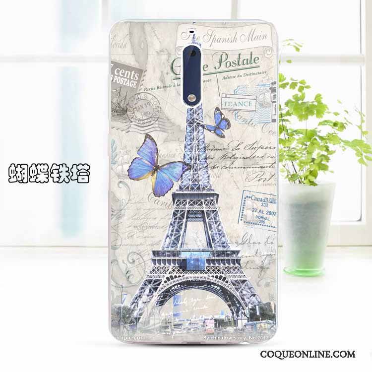 Nokia 5 Fluide Doux Incassable Personnalisé Transparent Protection Dessin Animé Coque De Téléphone