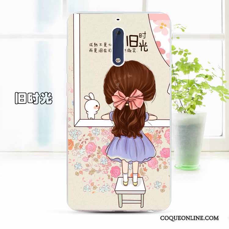 Nokia 5 Fluide Doux Incassable Personnalisé Transparent Protection Dessin Animé Coque De Téléphone