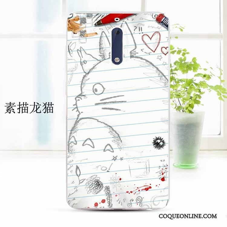 Nokia 5 Fluide Doux Incassable Personnalisé Transparent Protection Dessin Animé Coque De Téléphone