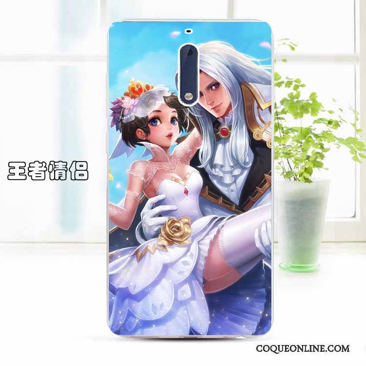 Nokia 5 Fluide Doux Incassable Personnalisé Transparent Protection Dessin Animé Coque De Téléphone