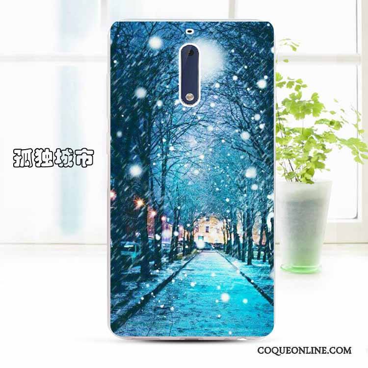 Nokia 5 Fluide Doux Incassable Personnalisé Transparent Protection Dessin Animé Coque De Téléphone