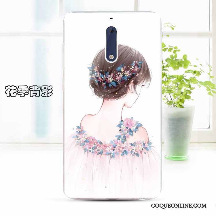 Nokia 5 Fluide Doux Incassable Personnalisé Transparent Protection Dessin Animé Coque De Téléphone