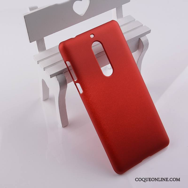 Nokia 5 Protection Coque De Téléphone Difficile Téléphone Portable Étui Rouge