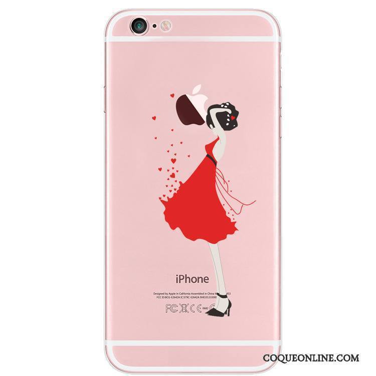 Nokia 5 Rouge Transparent Lapin Simple Sakura Coque De Téléphone Rose