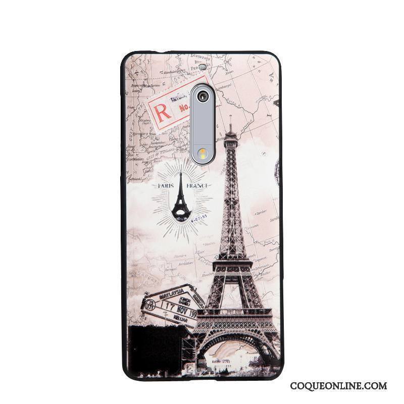 Nokia 5 Étui Fluide Doux Coque De Téléphone Multicolore Protection Dessin Animé Tendance