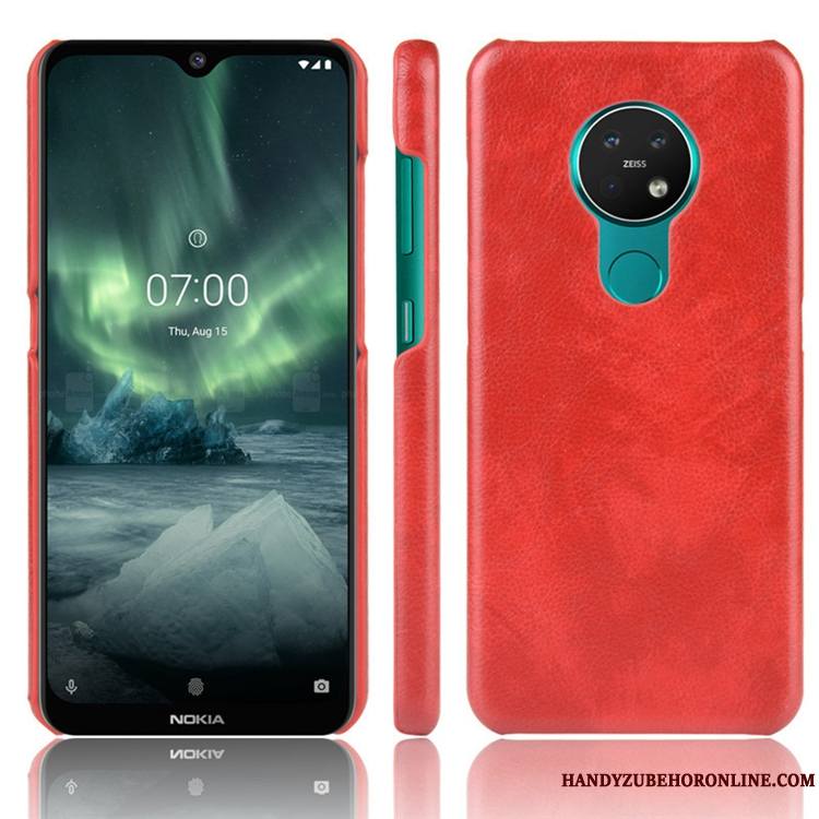 Nokia 6.2 Personnalité Incassable Bleu Sac Cuir Coque De Téléphone Couvercle Arrière