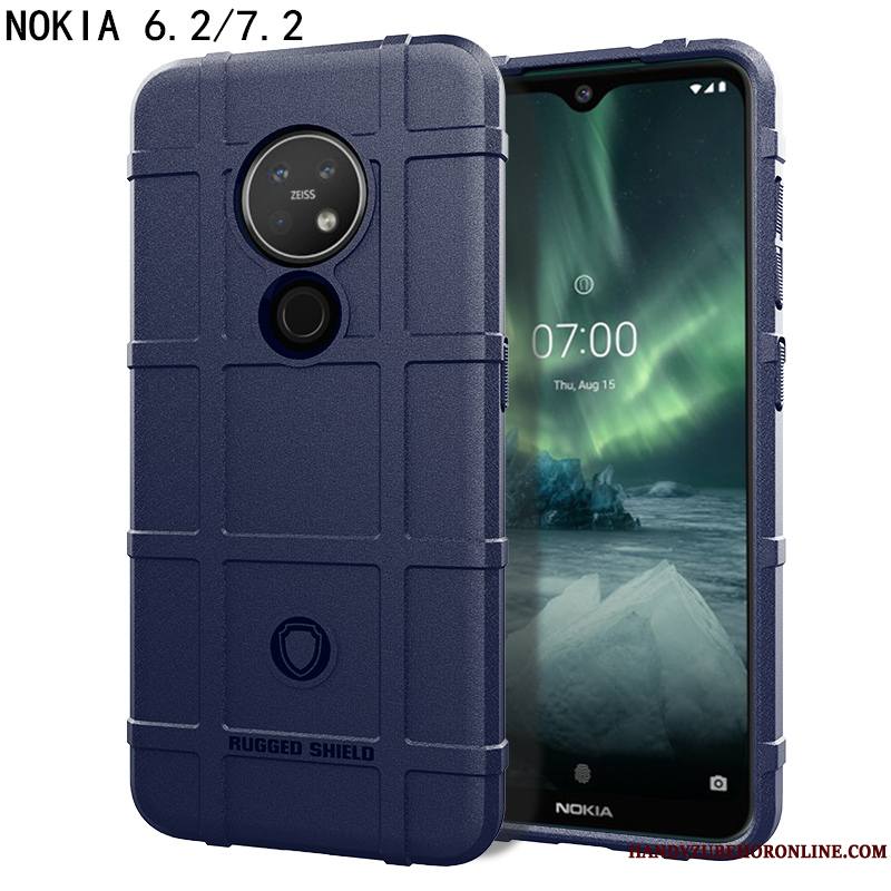 Nokia 6.2 Protection Coque De Téléphone Trois Défenses Étui Tout Compris Magnétisme À Bord