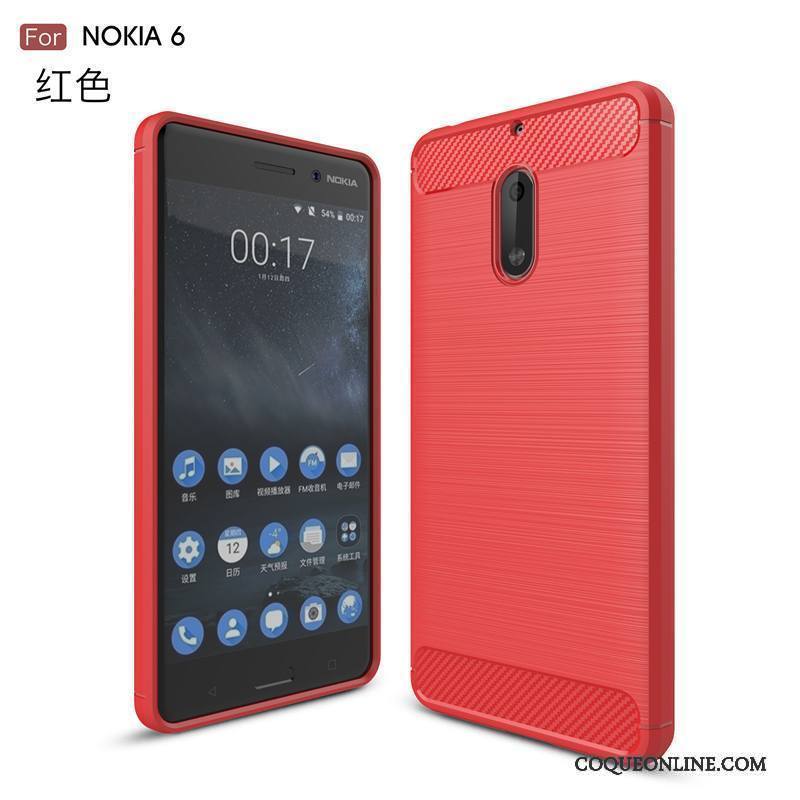 Nokia 6 Bleu Coque De Téléphone Silicone Nouveau Fluide Doux Incassable Étui