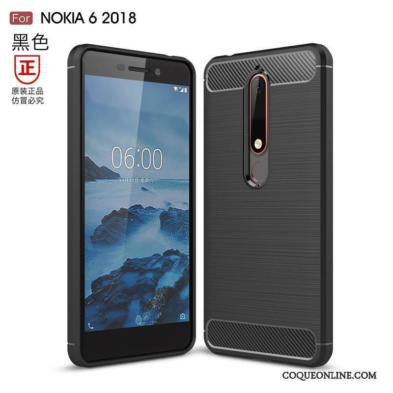 Nokia 6 Bleu Coque De Téléphone Silicone Nouveau Fluide Doux Incassable Étui