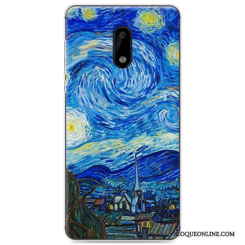 Nokia 6 Coque Étui Tout Compris Peinture Charmant Multicolore Fluide Doux Silicone