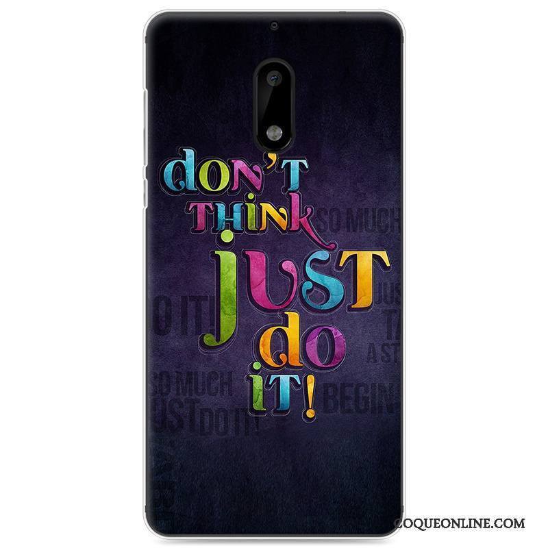 Nokia 6 Coque Étui Tout Compris Peinture Charmant Multicolore Fluide Doux Silicone