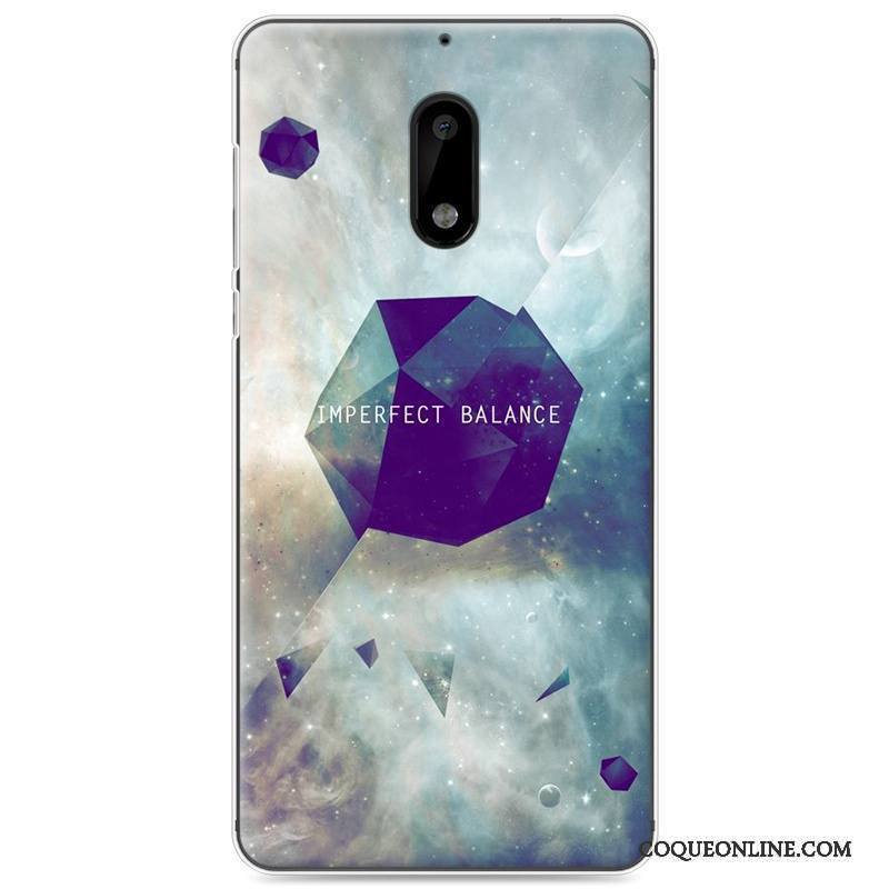 Nokia 6 Coque Étui Tout Compris Peinture Charmant Multicolore Fluide Doux Silicone