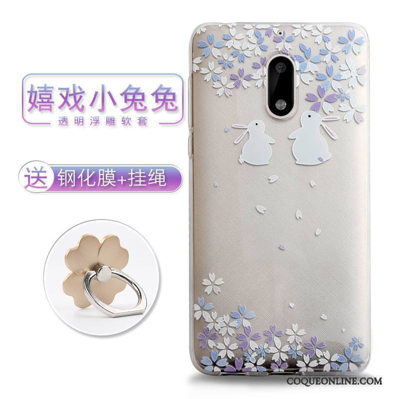 Nokia 6 Gaufrage Coque De Téléphone Étui Style Chinois Tendance Fleurs Dimensionnel