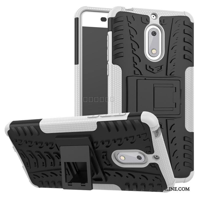 Nokia 6 Support Créatif Protection Antidérapant Bleu Coque De Téléphone Trois Défenses