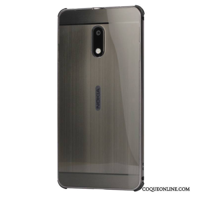 Nokia 6 Tendance Incassable Coque De Téléphone Protection Étui Métal Border