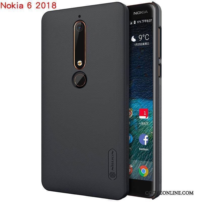 Nokia 6 Téléphone Portable Protection Noir Difficile Étui Coque De Téléphone