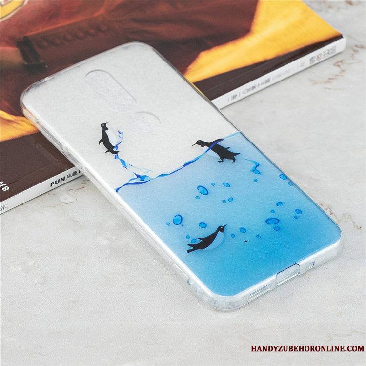 Nokia 7.1 Fluide Doux Téléphone Portable Bleu Coque De Téléphone Incassable Dessin Animé