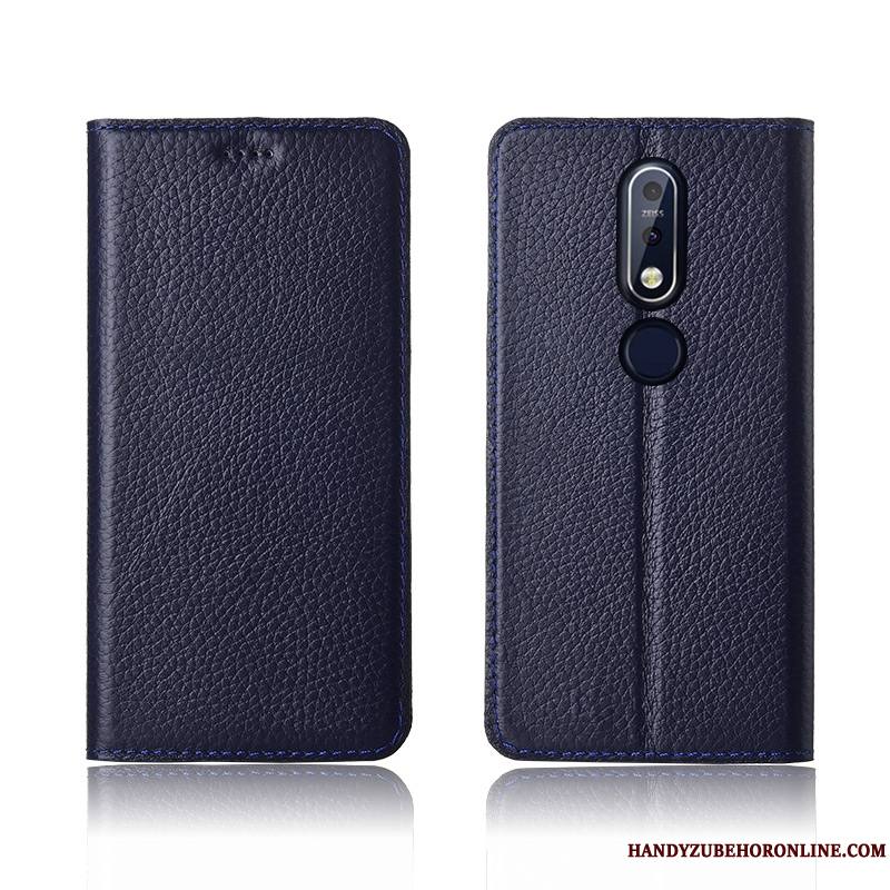 Nokia 7.1 Étui Clamshell Protection Coque De Téléphone Nouveau Incassable Fluide Doux