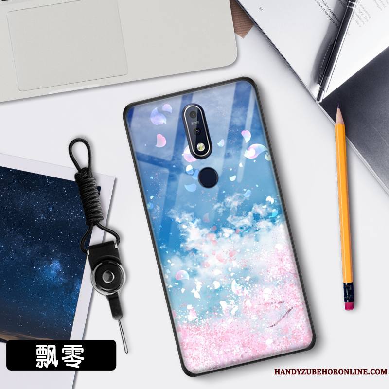 Nokia 7.1 Étui Incassable Protection Miroir Tendance Coque Ciel Étoilé