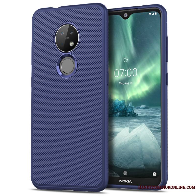 Nokia 7.2 Bleu Sergé Coque De Téléphone Protection Tout Compris Étui Incassable